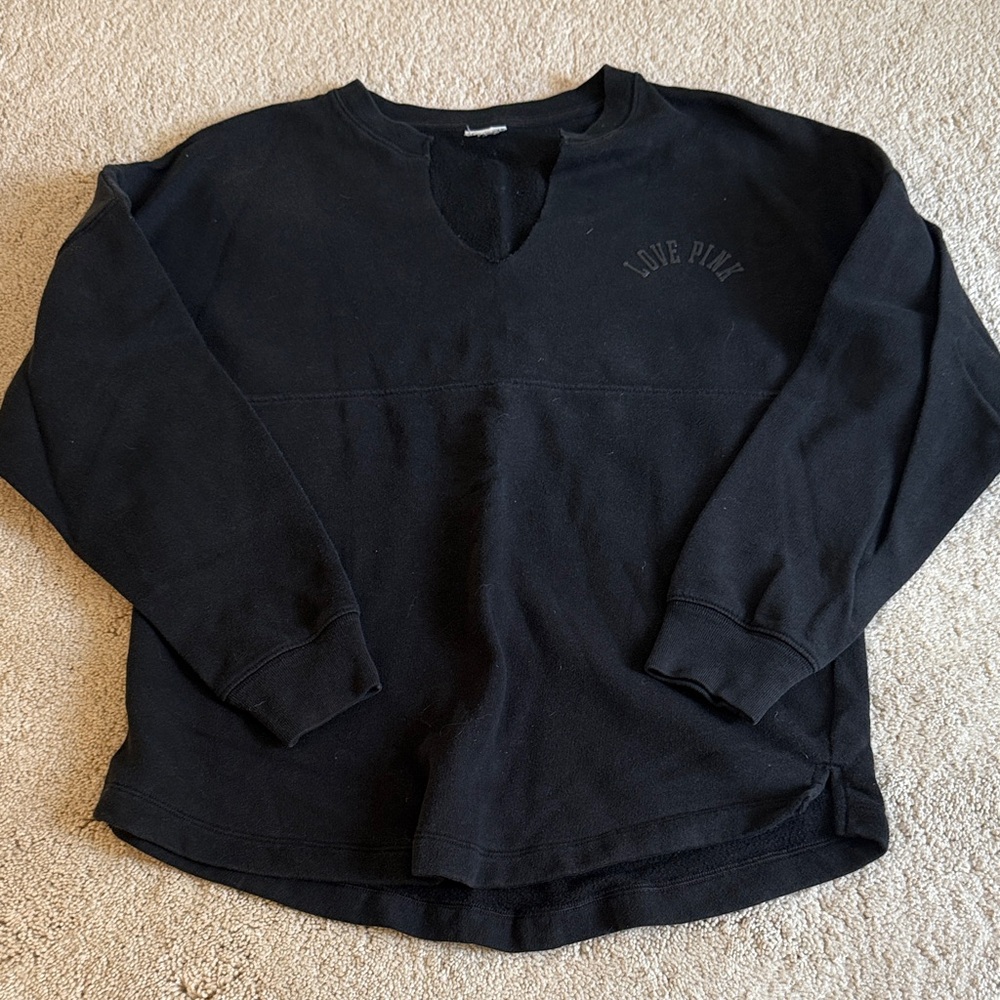 PINK Victoria's Secret Black Sweatshirt